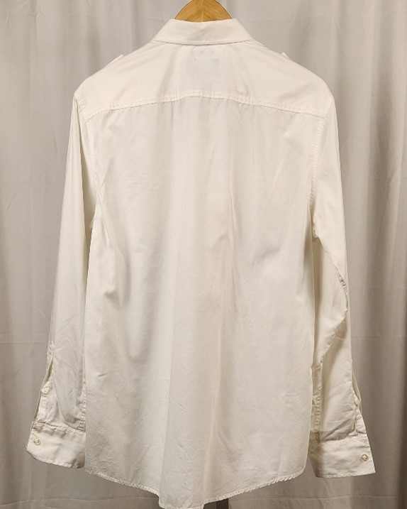Men- White Long Sleeve Shirt - Image 2