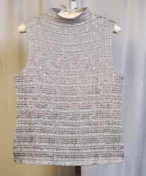 Silver Sleeveless Top