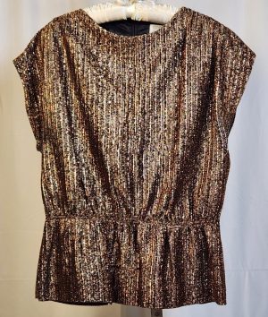 Gold Short Sleeve Top
