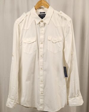 Men- White Long Sleeve Shirt