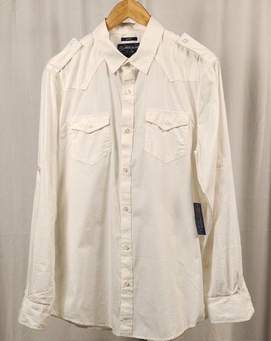 Men- White Long Sleeve Shirt