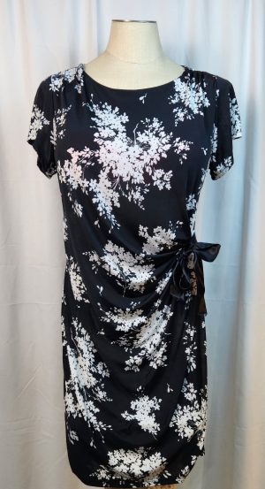Black and White Floral Dress