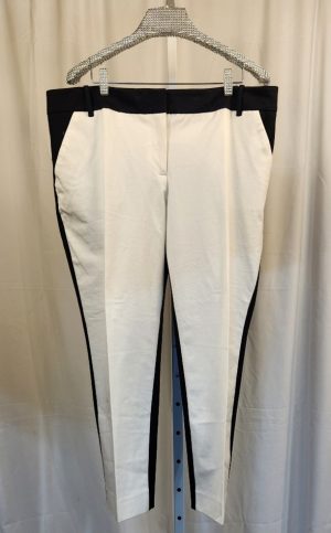 White front Black back straight fit Pants