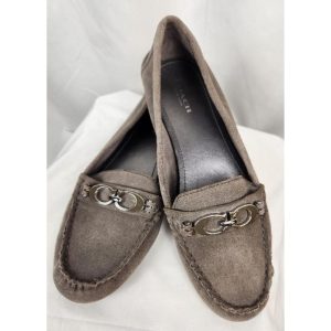 Coach Gray Suede Loafer