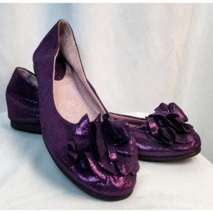 Purple Metallic Flats