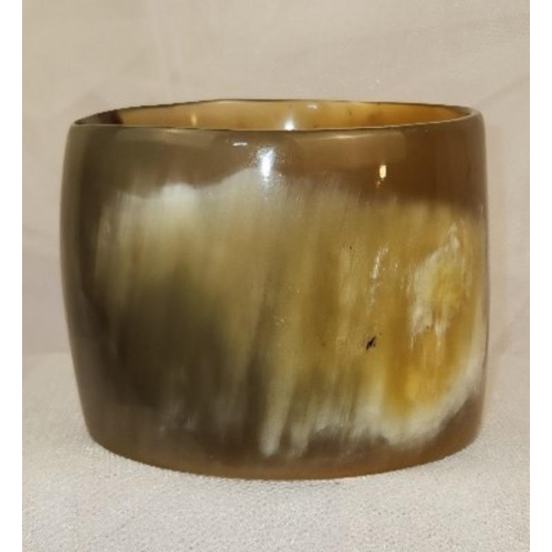 Horn Brown Beige Bracelet Cuff