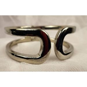 Silver Hinged Bangle Bracelet