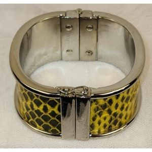 Yellow Snakeskin Bracelet