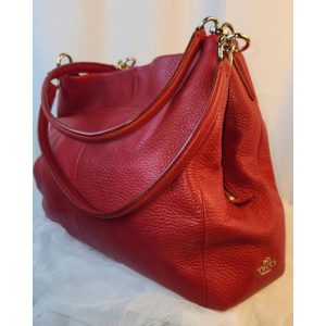 Coach Red Leather Bag