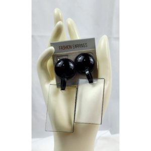 Black Clear Earrings