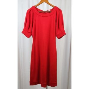 Short Sleeve Red Dress