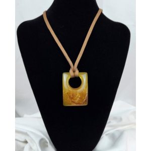 Yellow Pendant Necklace
