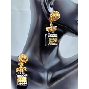 Perfume Bottle Clip-on Earrings