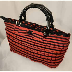 Red Layered Ribbon Bag