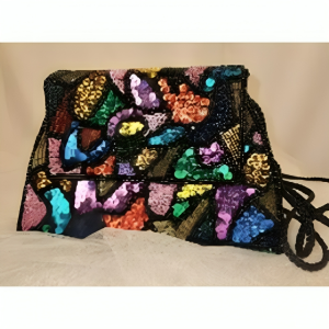 Colorful Sequin Handbag with Strap